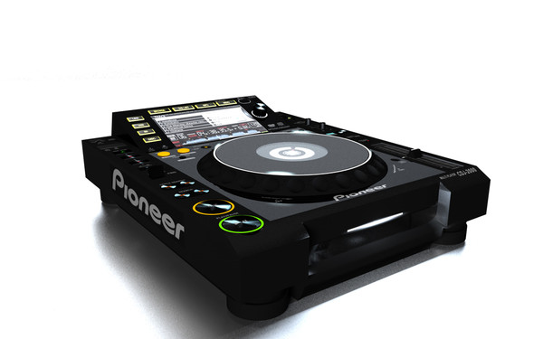 pioneer cd player dj 3d model - Pioneer CDJ 2000 by James13ong